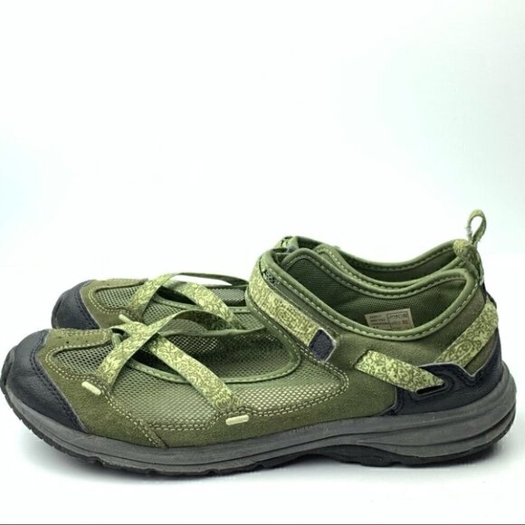 lands end walking shoes size 6.5 D green suede - Picture 5 of 12